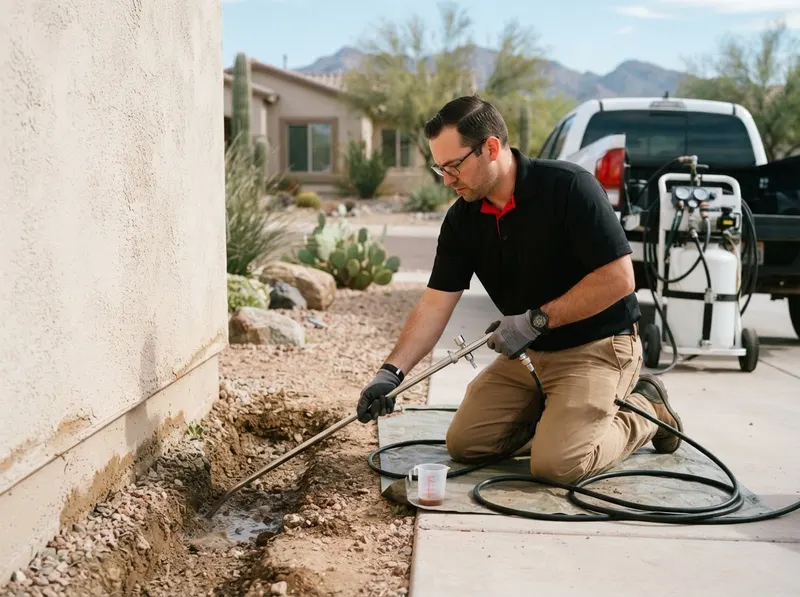 Subterranean Termite Soil Barrier Treatments in Tucson, AZ
